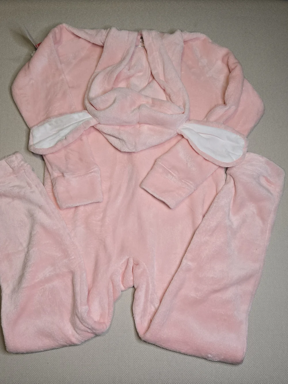 Limited Too Sleep Bunny Onesie Girls Med 10 Pink Halloween Costume New with Tags